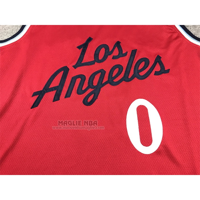 Maglia
 Russell Westbrook NO 0 Los Angeles Clippers Statement 2024-25 Rosso
